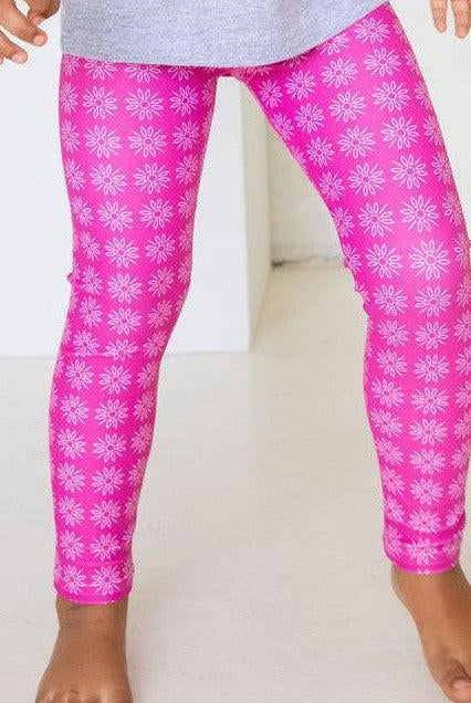 Bellybunny-Toddler Leggings-Pink with Sun Pattern