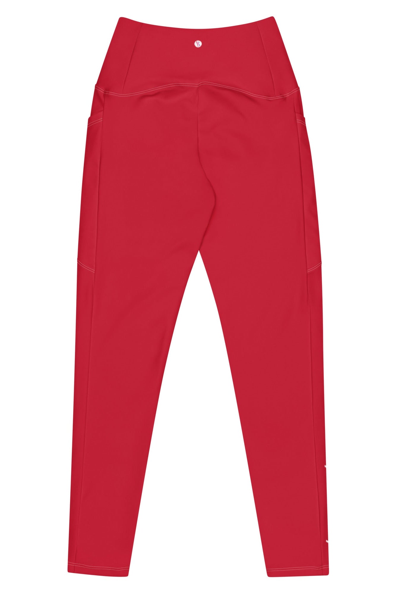Bellybunny-Women's Classic Leggings-Red with White Logo