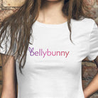 White with rainbow logo