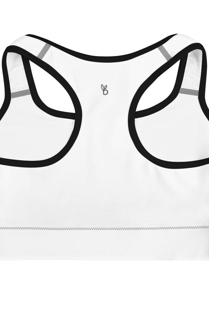 Bellybunny Sports Bra-black trim/black logo/bunny icon back