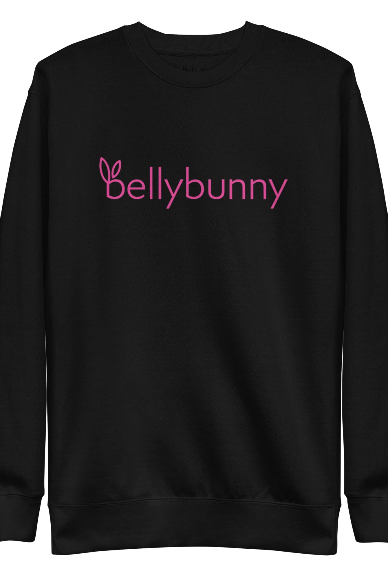 Bellybunny Sweatshirt  black with pink logo