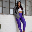 Bellybunny Women's Zip-Up Hoodie-Grey-pockets