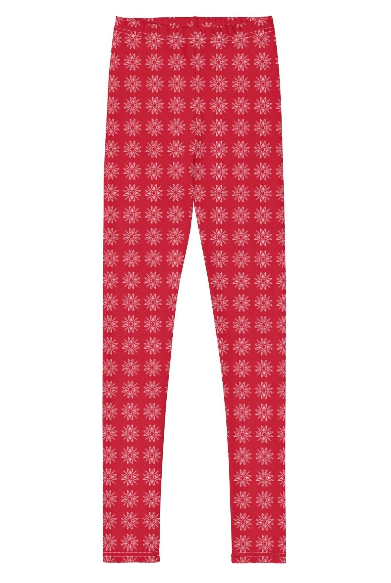 Bellybunny-Youth Leggings-red with sun pattern
