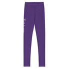 Bellybunny-Youth Leggings-purple with white logo