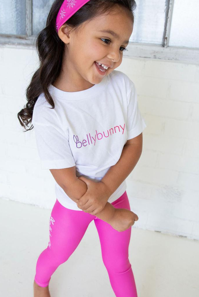 Bellybunny Baby & Toddler-Toddler Jersey T-Shirt-white-with-Rainbow-Logo
