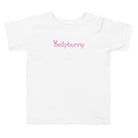 Bellybunny Baby & Toddler-Toddler Jersey T-Shirt-White-with-Pink-Logo