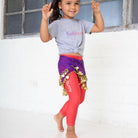 Bellybunny-Toddler Leggings-Red with White Logo