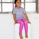 Bellybunny-Toddler Leggings-Pink with Sun Pattern