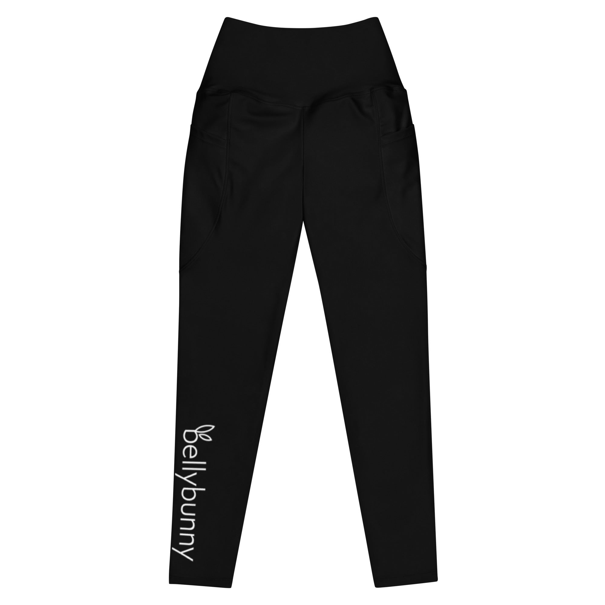 Black Plus Size High Waist Activewear Leggings With Pockets Size X-Large -  Walmart.com