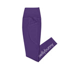 Bellybunny-Women's Classic Leggings-Purple with White Logo