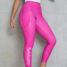 Bellybunny-Women's Classic Leggings-Pink with White Logo