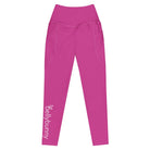 Bellybunny-Women's Classic Leggings-Pink with White Logo