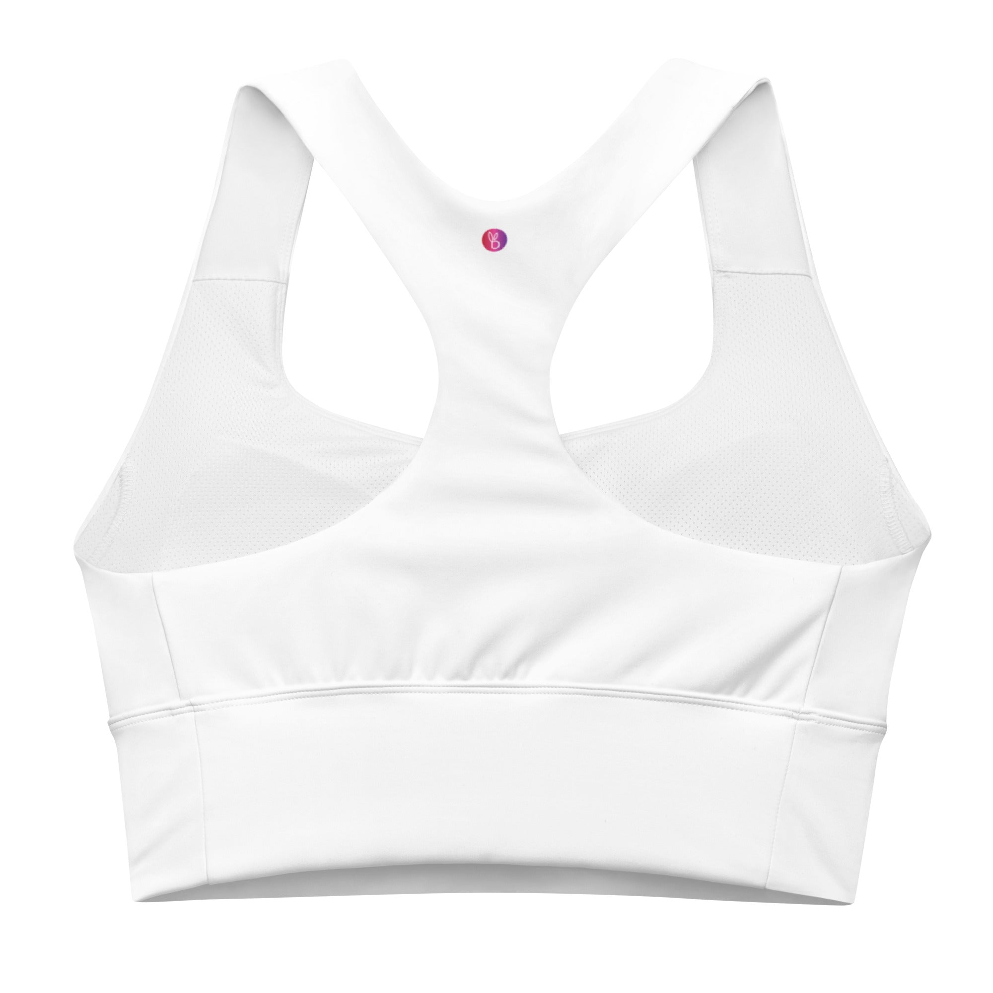 Women's Light Support Strappy Longline Sports Bra - All In Motion™ White XL