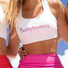 Bellybunny Longline Sports Bra with Rainbow Logo