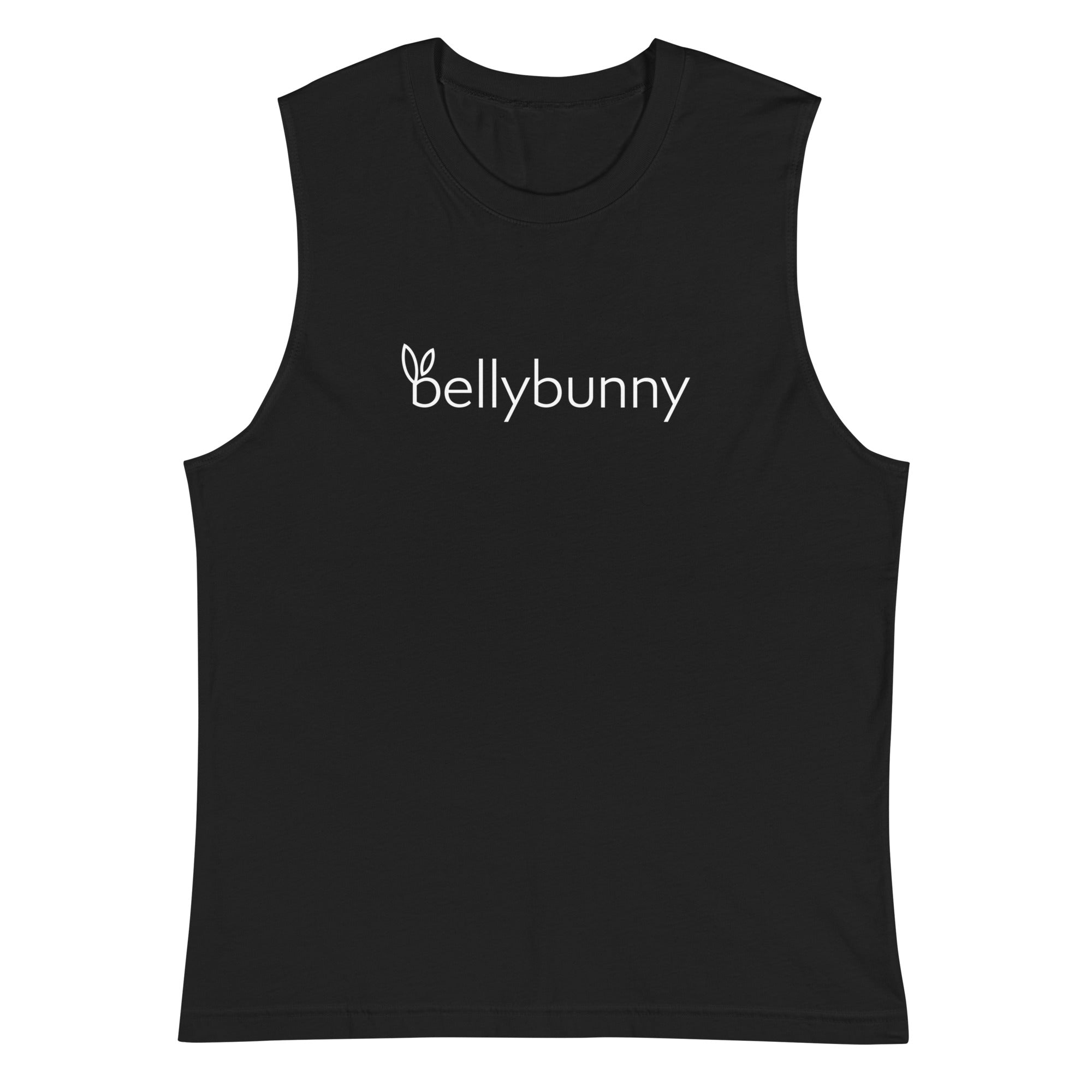 Bellybunny Muscle T-Shirt Black with white logo