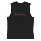 Women's Muscle Shirt-Bellybunny-Black with pink logo