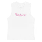 Bellybunny White Muscle Tshirt with Pink Logo