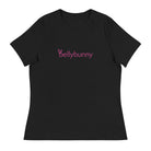 Bellybunny-Women's Relaxed Fit T-Shirt-black with pink logo