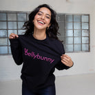 Bellybunny Sweatshirt  black with pink logo