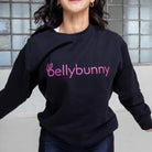 Bellybunny Sweatshirt  black with pink logo