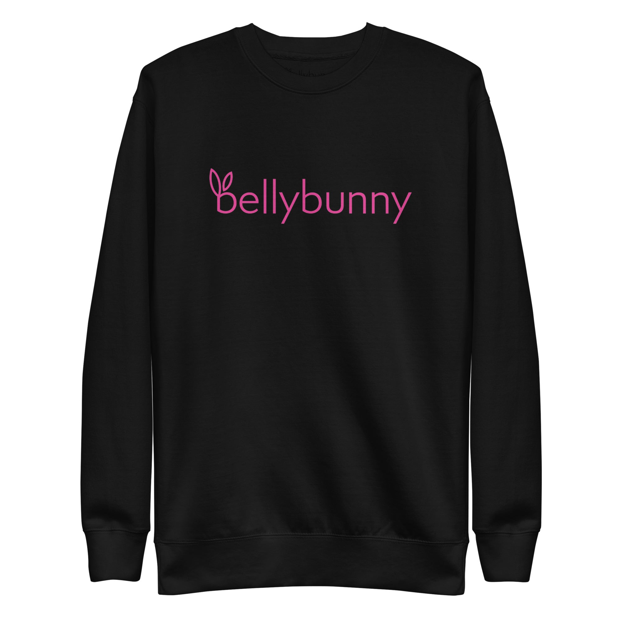 Bellybunny Sweatshirt Black with Pink logo