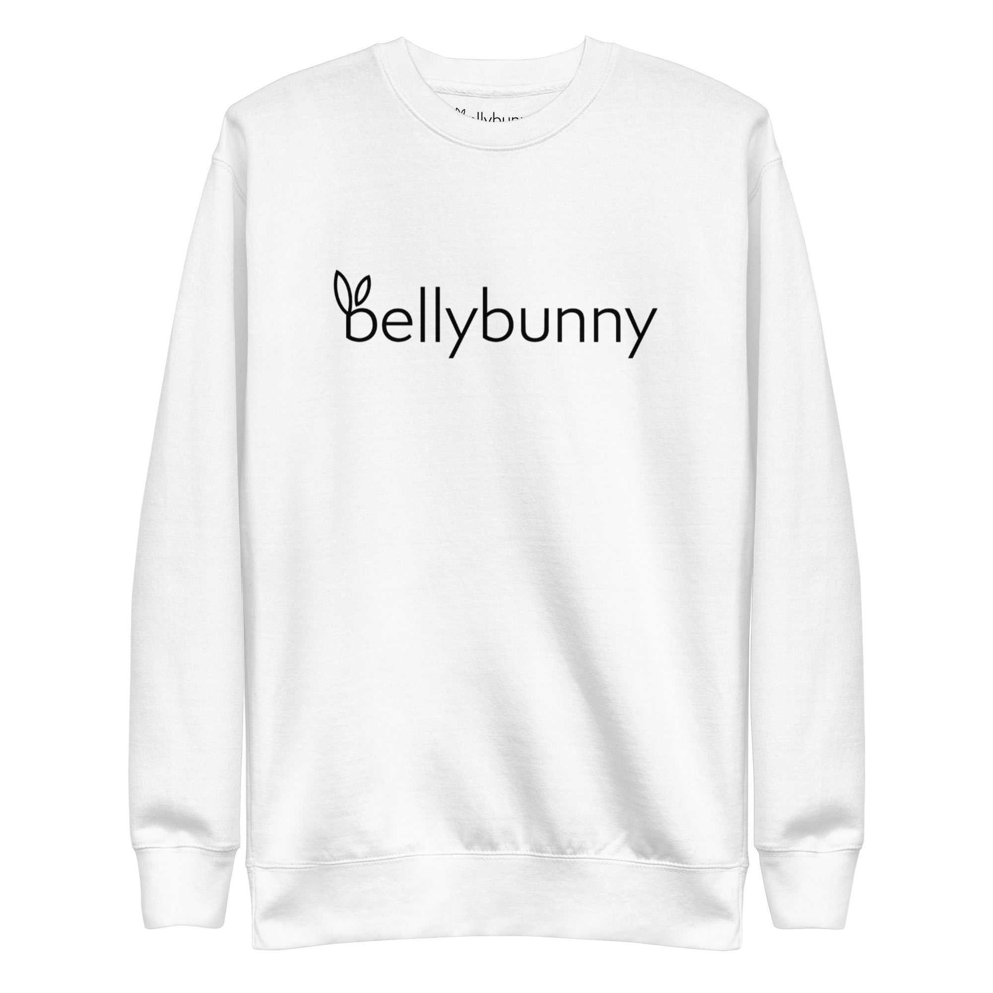 Bellybunny Sweatshirt white with black logo