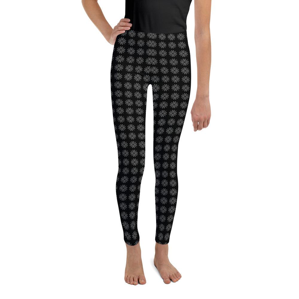 Bellybunny Youth Leggings Black with sun logo