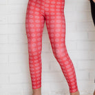 Bellybunny-Youth Leggings-red with sun pattern