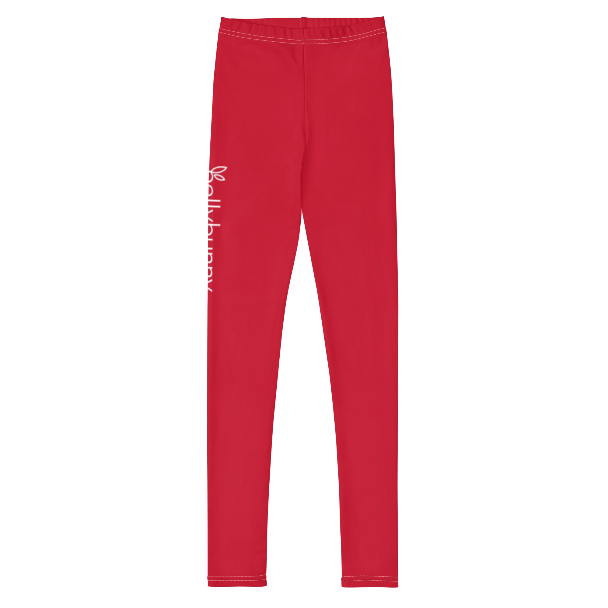 Bellybunny-Youth Leggings-red with white logo
