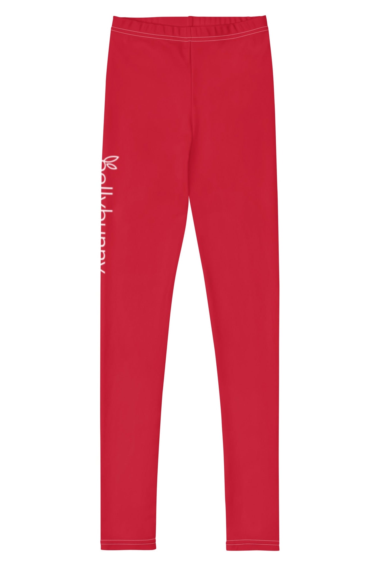 Bellybunny-Youth Leggings-red with white logo