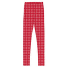 Bellybunny-Youth Leggings-red with sun pattern