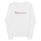 Bellybunny-Youth Long Sleeve T-Shirt-White-with rainbow logo