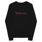 Bellybunny-Youth Long Sleeve T-Shirt-Black-pink logo