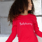 Bellybunny-Youth Long Sleeve T-Shirt-red with white logo