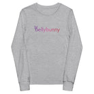 Bellybunny-Youth Long Sleeve T-Shirt-Athletic Heather-with rainbow logo