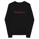 Bellybunny-Youth Long Sleeve T-Shirt-Black-with rainbow logo