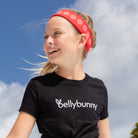 Bellybunny-Youth Short Sleeve T-Shirt-Black with white logo