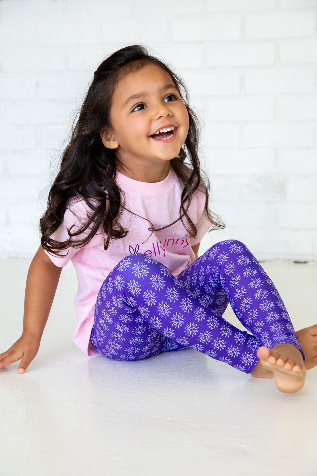 Bellybunny activewear for kids and young adults, including leggings, t-shirts and headbands.